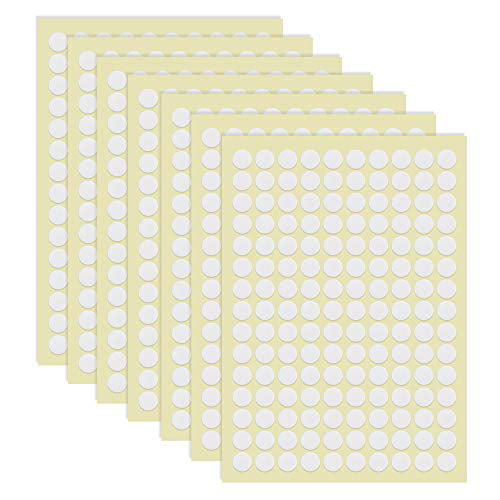 Wall Wood Ceramic Double-Sided No Traces Adhesive Clear Sticky Tack Removable Putty Reusable Transparent Sticker for Christmas Festival Decoration Glass Metal Round Shape,490 Pieces 