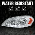 thumbnail image 6 of Spec-D Tuning Chrome Clear Led Headlights W/ Amber Reflector Compatible with 2006-2013 Chevy Chevrolet Impala, 2006-2007 Monte Carlo, 2014-2016 Impala Limited, L+R Pair Head Light Lamp Assembly, 6 of 6