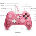 thumbnail image 5 of Wired Game Console Controller Compatible with Xbox One, (Pink), 5 of 5