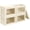 Beige yellow, variant on Foldable Storage Cubes with Lids - 5 Pack Clear Window Storage Bins, Large Decorative Storage Containers with Handles for Clothes, Towels, Blankets, Sheets, Beige