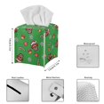 thumbnail image 5 of ZUXONGSY Christmas Square Tissue Box Cover Dachshund Set of 2 PU Leather Tissue Box Cover Bathroom Tissue Box Holder Decorative Tissue Case Christmas Gifts to Friends Family, 5 of 7