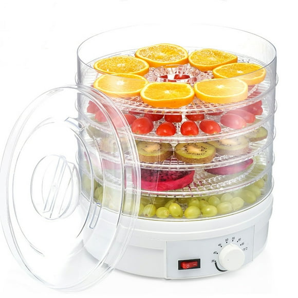 Food Dehydrator Machine Food Dehydrator for Jerky Small Dehydrated Dryer Machine for Fruits Veggies Transparent EU Plug 220V