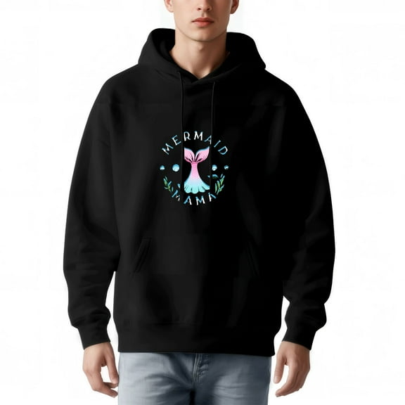 Men's Long Sleeve Hoodie Pullover Sweatshirt with Pockets Colorful Graphic Design Relaxed Fit Drawstring Hood