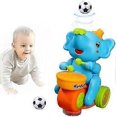 thumbnail image 1 of Musical Walking Elephant Drummer Toy, Drum Elephant Floating Ball Toy with LED Lights & Sounds, 1 of 5