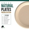 thumbnail image 4 of EconoHome 9 Inch Compostable Eco-Conscious Party Plates, Bagasse, 125 Pack, 4 of 5