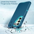 thumbnail image 4 of I-HONVA For Samsung Galaxy S25/S24 Case,3-Layer Military Grade Drop Protection Anti-Slip Rugged Shockproof Dustproof Protection 6.2 inch Phone Case,Turquoise, 4 of 7