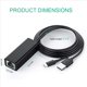 thumbnail image 2 of 3X Adaptador Ethernet con Cable de AlimentacióN para (2.A GeneracióN), 4K Stick, TV Square, Adaptador de LAN con Cable Micro-USB A RJ45, Negro, 2 of 5
