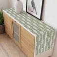 thumbnail image 4 of Sage Green Knot Table Runner - 48 Inch Long, Kitchen Dining Table Runner Dresser Scarves, Nautical Striped Monochrome Ocean Farmhouse Decor for Coffee Tables Wedding Party Banquet, 4 of 8
