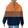 thumbnail image 3 of Mercatoo Girl Striped Hoodies Co𝐥orblock Trendy 𝐏reppy Sweatshirt Teen Fall Winter Casual Long Sleeve Pullover with Poket, 3 of 7
