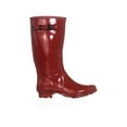 thumbnail image 4 of Hunter Original Tall Gloss Rain Boots, Military Red, 4 of 6