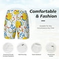 thumbnail image 5 of Balery Ducks and Anchors Mens Swim Trunks Swim Shorts for Men Quick Dry Inseam Beach Shorts with Compression Liner Pocket-Small, 5 of 9