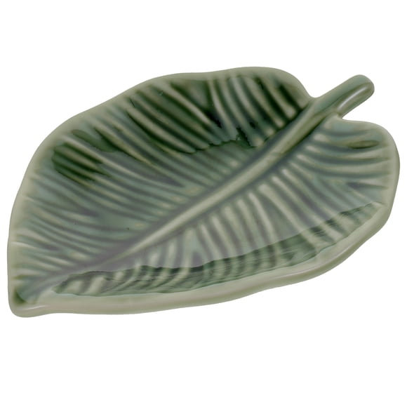 Leaf Shaped Ceramic Jewelry Tray Jewelry Plate Trinket Dish Ring Dish Key Holder Tray