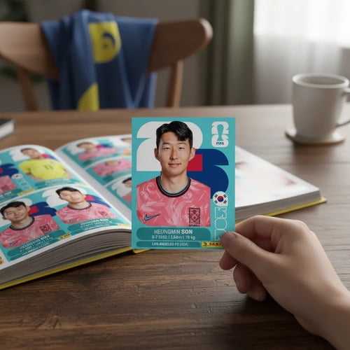 Panini Wc2026 Jugadores Con Extra Sticker Y Sticker Regular Heung-min Son Corea Del Sur