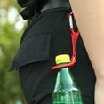 thumbnail image 3 of Soporte para botella de agua rojo Ehuebsd Hervidor hebilla deportes al aire libre mosquetón, 3 of 7