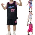 thumbnail image 1 of Boys Spring Outfits Basketball Set Primary Secondary School Performance Clothes Quick Drying Boy Clothes Light Blue 3 years-4 years, 1 of 4