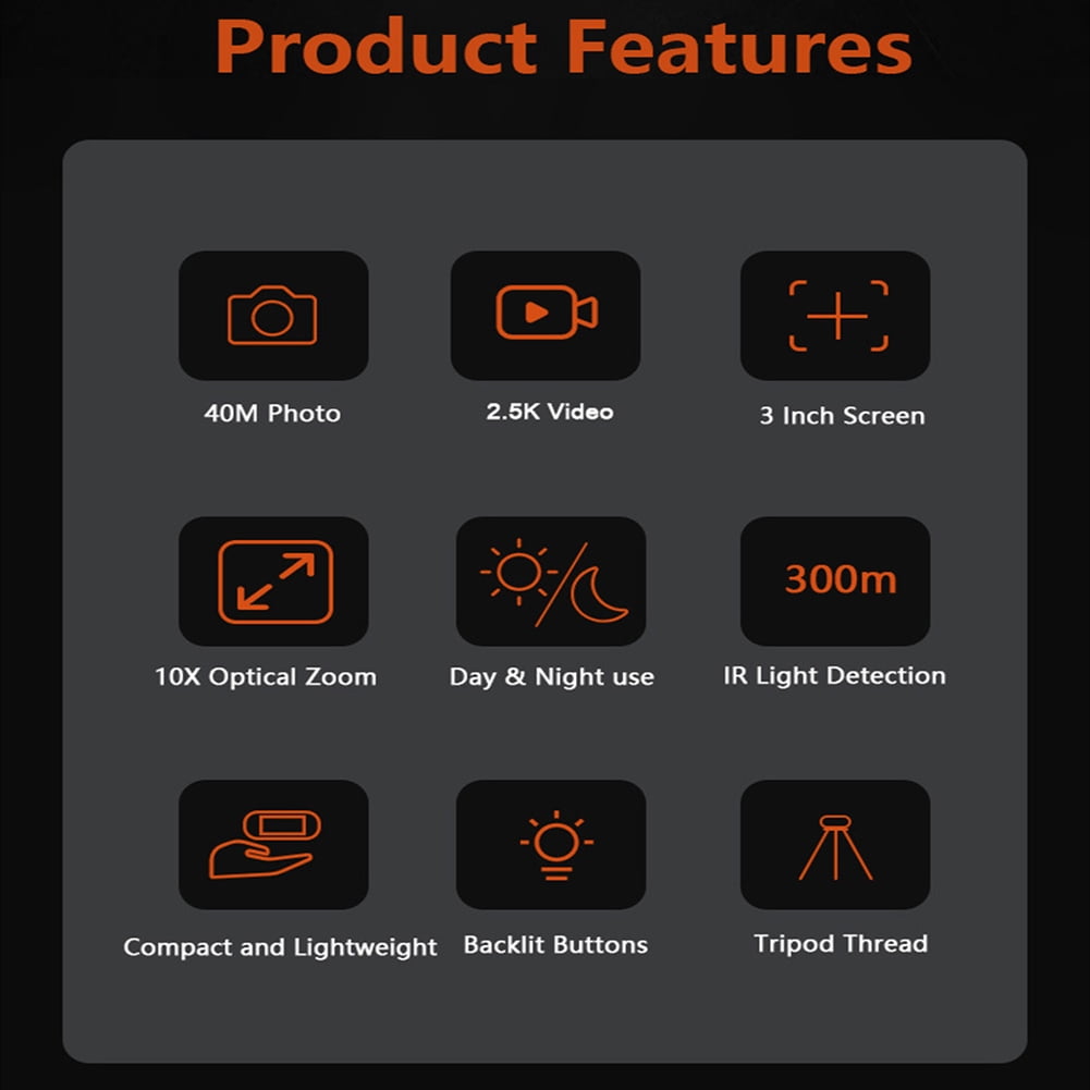 2.5K Night Vision Goggles, Night Vision Binoculars with 3'' HD Screen, 8X Digital Zoom, 32GB Card, Binoculars Night Vision That Can Take Photos and Videos for Camping Farm & Security