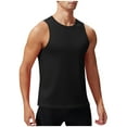 thumbnail image 2 of Kctiaxy Tank Tops for Men Soild Color Crew Neck Pullover Workout Tops Casual Lightweight Sleeveless Tee Shirts for Running Training, 2 of 9