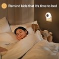 thumbnail image 3 of Luz de noche para niños, juego de 2 luces de noche con enchufe eléctrico, 3 colores y 10 niveles de brillo, luz de noche LED con reloj, luz de noche para bebé con control remoto, Ni, 3 of 4