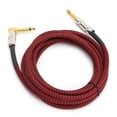 thumbnail image 4 of JORINDO Cable de amplificador de guitarra eléctrica Cable de audio de 6,35 mm 1/4 pulg. para instrumentos musicales 3 m / 9,8 pies JD6210, 4 of 5