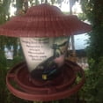 thumbnail image 6 of Eqslft Bird Feeder for Outside Outdoors Hanging, Adjustable Hopper Feeders with Wide Tray and Rainproof Roof, Wild Birds Feeder for Garden Backyard Decoration, 6 of 8