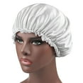thumbnail image 1 of Gorro de dormir de satén suave KPLFUBK, gorro para el pelo, gorro reversible con banda elástica ancha., 1 of 5