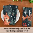 thumbnail image 6 of Napkin Satin Napkin 20*20Inchx1 Kitchen Towel Dinner Plate Towel Decorative Towel Napkin Tea Towel Suitable For Kitchen Table Christmas Pretty Squirrel, 6 of 8
