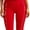 Red, variant on PISONIC Women 2 Piece Workout Sets V Neck Halter Tank Matching Twist Waist Leggings Yoga Pilates Outfits