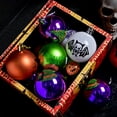 thumbnail image 4 of 2.36-inch Halloween Tree Ornaments Set - Shatterproof-electroplated Skeleton Pumpkin Hanging Balls for Halloween Decorations Indoor Outdoor Party Home Decor, Halloween Hanging Decor, 4 of 6