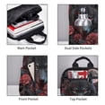 thumbnail image 3 of Easygdp Rose Full Moon Black Wolf para Easygdp Yak - Mochila Casual Ligera y Resistente para Viaje y Senderismo para Hombres y Mujeres, 3 of 7