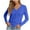 Blue, variant on Womens Cardigan Sweaters Petite- Fall Fashion Lightweight Button Up Casual Cute Tops Wine Size S-2XL
