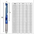 thumbnail image 3 of MYG 4/6mm Shank HSS End Mill Blue Coating CNC Router Bit Single Flute Milling Cutter, 3 of 8
