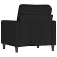 thumbnail image 3 of vidaXL Fauteuil de Sofa Noir 60 cm Velours, 3 of 5