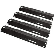 Universal Adjustable Heavy Duty Porcelin Steel Heat Plate Shield, Heat Tent, Flavorizer Bar, Burner Cover, Flame Tamer Heavy Duty Replacement for Gas Grill, Extends from 12" up to 20" L, 4 Pack