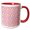 Red/White, variant on 3drose, Geometric Pattern Background - Abstract Colorful Vector Design, 11oz Two-tone Red Mug