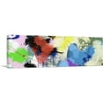 thumbnail image 1 of ARTCANVAS Blue Red Yellow Black Modern Panoramic Canvas Art Print - Size: 60" x 20" (1.50" Deep), 1 of 9