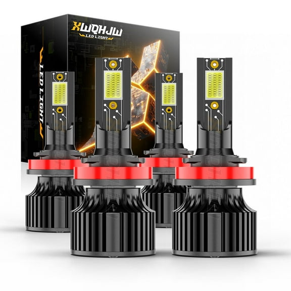 4x H11 H11 Front LED Headlight Bulb Conversion Kit Hi-Low beam 6000K WHITE