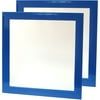 Mainstays 16''x16'' Accent Mirror Blue, Set of 2