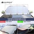 thumbnail image 6 of Magnetic Car Front Window Cover with Mirror Cover AYAMAYA Outdoor Heavy Duty Anti Frost Windshield Cover for Truck SUV & Cars, 6 of 7