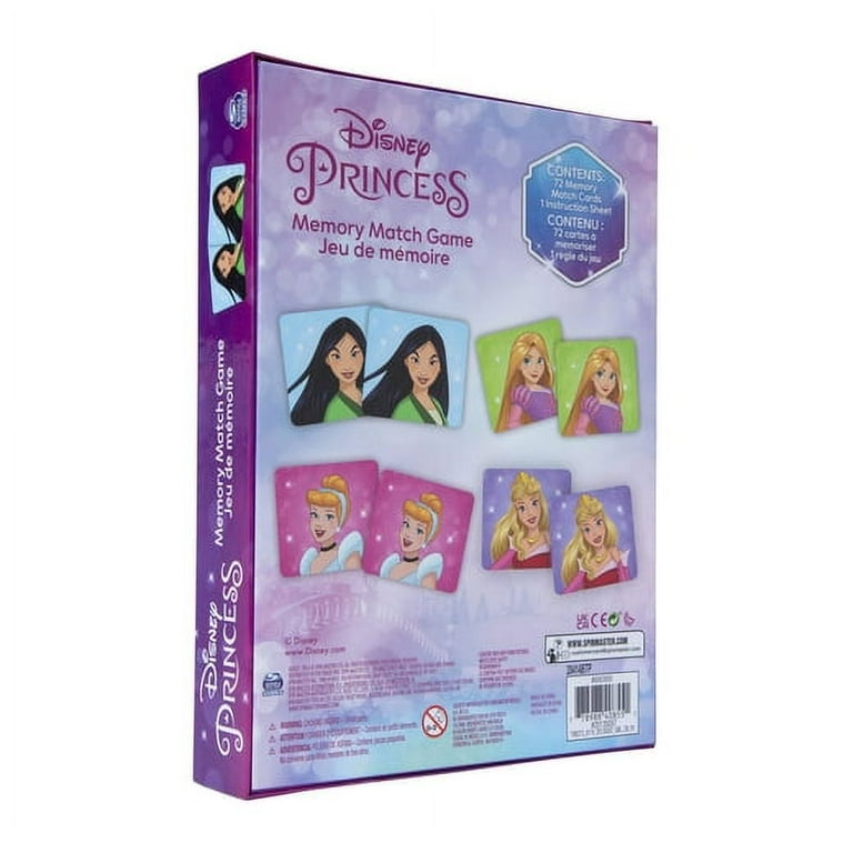 Disney Princess Memory Match Game - 72-Piece Educational Game for