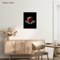 thumbnail image 7 of 3dRose, Red Heart Silver Black, Museum Grade Canvas Wrap 11x14, 7 of 7