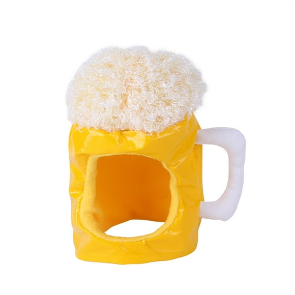 Cat Dog Headgear Pet Hair Accessories Funny Gift Beer Modeling Hat for Party