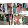 thumbnail image 5 of PRETTYGARDEN Womens Summer Wedding Guest Dress Spring Mesh Sleeveless Bodycon Ruched Floral Holiday Maxi Long Dresses, 5 of 8