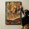 thumbnail image 6 of Vizsla Decor Poster Unframe, Vizsla Dog Canvas Wall Art, Dog Reading Book Canvas Print Painting Poster Wall Decor Dog Lovers Gifts, 6 of 6