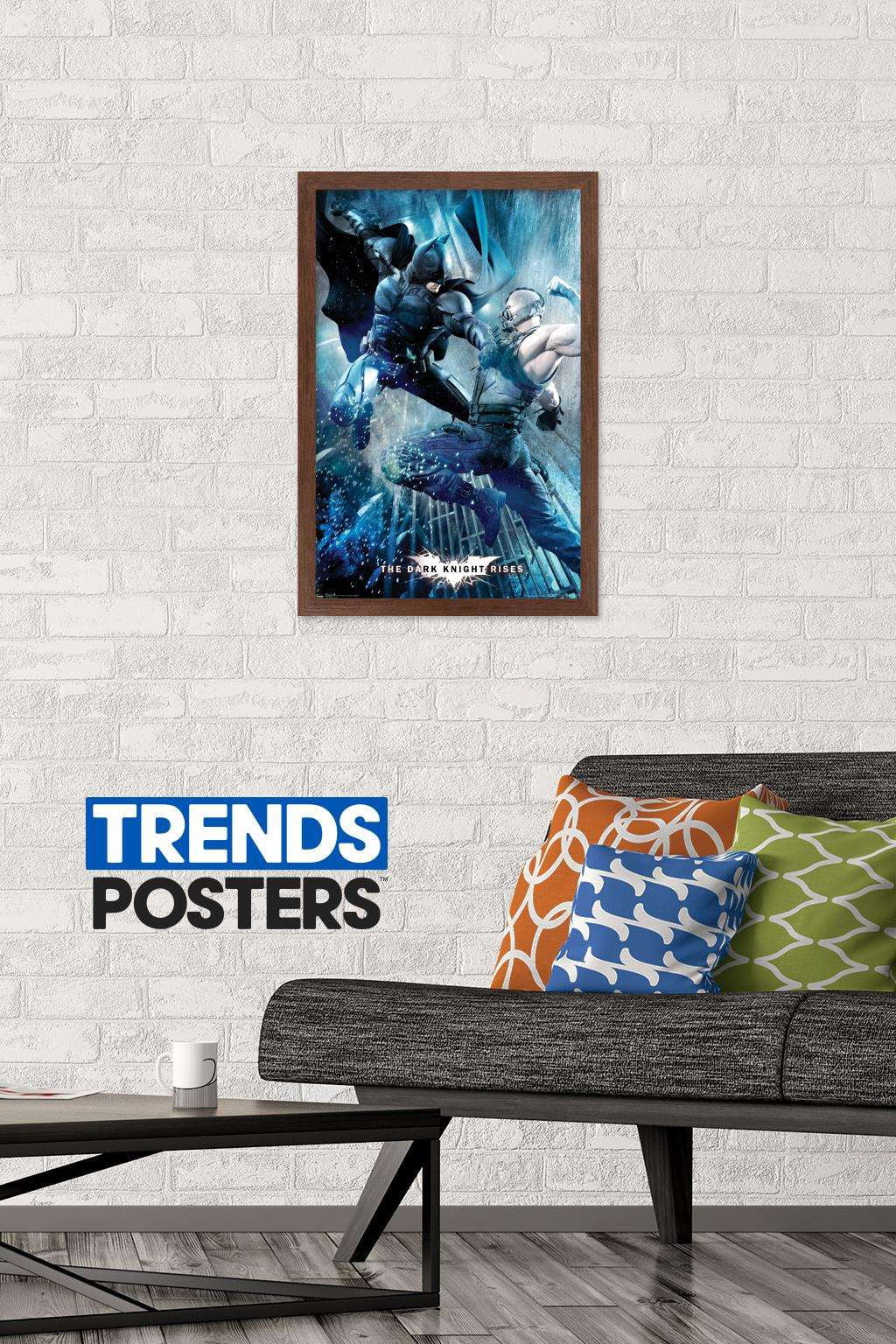 DC Comics Movie - The Dark Knight Rises - Battle Wall Poster, 14.725" x 22.375", Framed