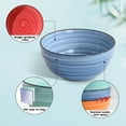 thumbnail image 3 of HAPPY KIT Hand-painted Ceramic Cereal Soup Bowls, 6 inch, warm colors  Set of 6, 24 oz, 3 of 7