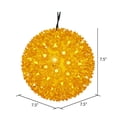 thumbnail image 2 of Vickerman 7.5" Starlight Sphere Christmas Ornament with 100 Gold Wide Angle LED Lights, 2 of 3
