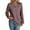 Wine, variant on Maean Womens Striped Blouse Buttons Crewneck Knitted Casual Loose Pullover Long Sleeve Shirts Tops