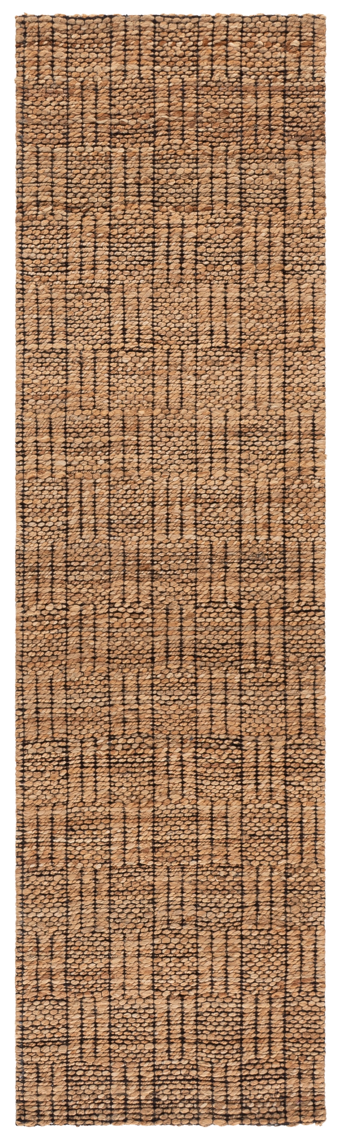 Safavieh Natural Fiber Meryl Geometric Runner Rug, Natural/Black, 2'3" x 8'