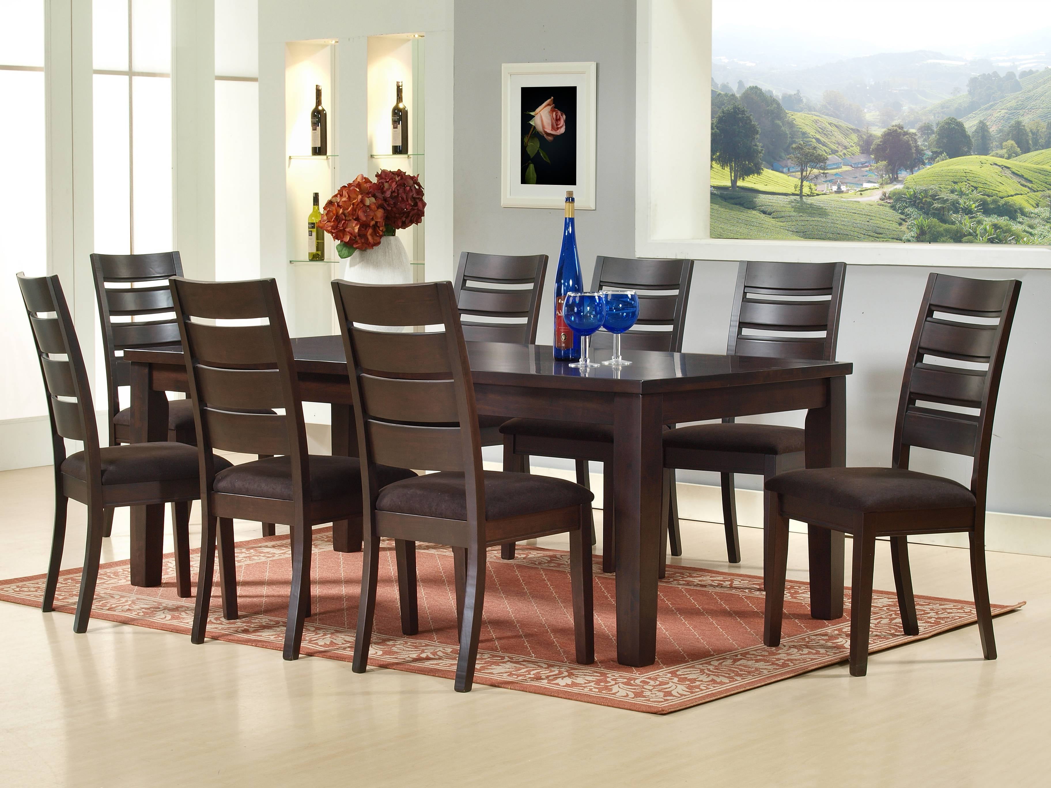 9 Piece New Martini Espresso Wood Dinette Dining Room Table 8 9 Piece New Martini Espresso Wood
