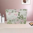 thumbnail image 5 of Unique Bargains 1 Pc Portable Cherry Blossom Makeup Bag Polyester Green Large, 5 of 5